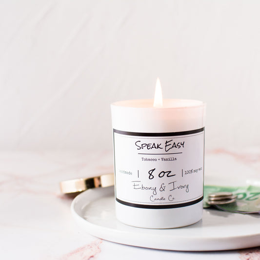 Speak Easy: A luxury candle with a masculine side