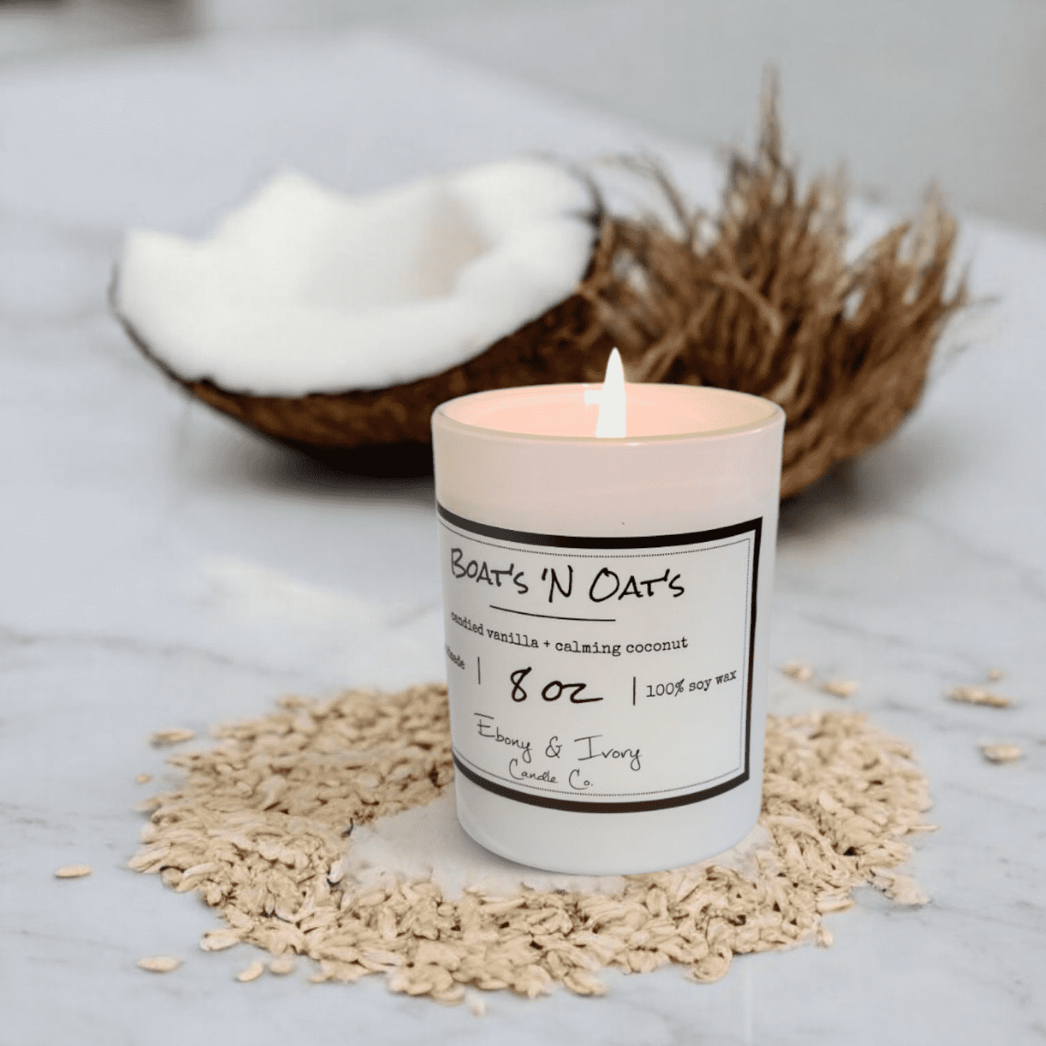 Boats N Oats - Ebony & Ivory Candle Co.-  Candle