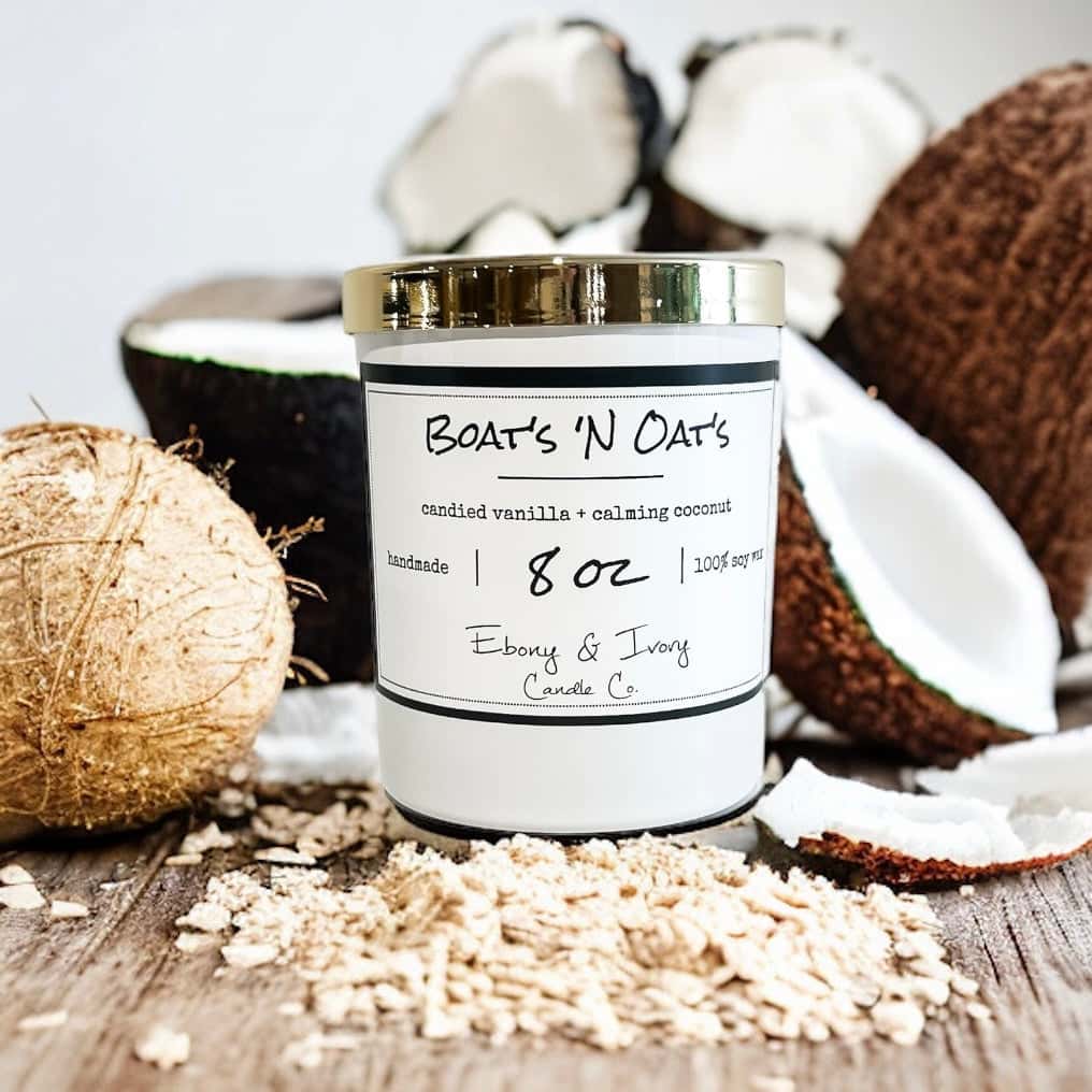 Boats N Oats - Ebony & Ivory Candle Co.-  Candle