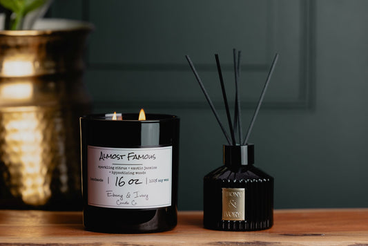 almost famous candle citrus jasmine creamy woods luxury candle canada