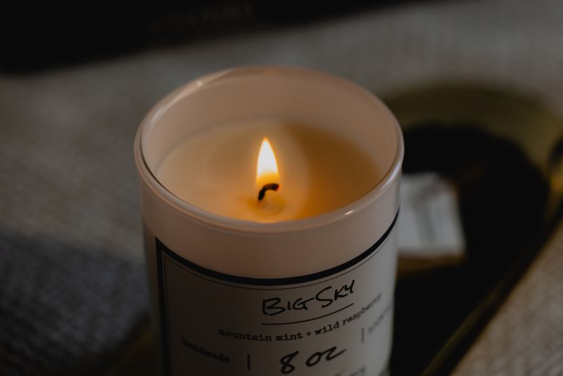 Big Sky soy candle inspired by Alberta landscapes hand poured in Canada