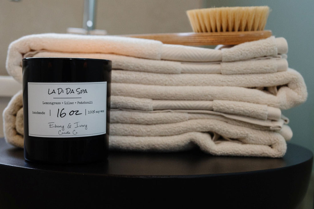 la di da spa candle lemongrass lilac patchouli spring candle canada