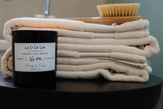 la di da spa candle lemongrass lilac patchouli spring candle canada