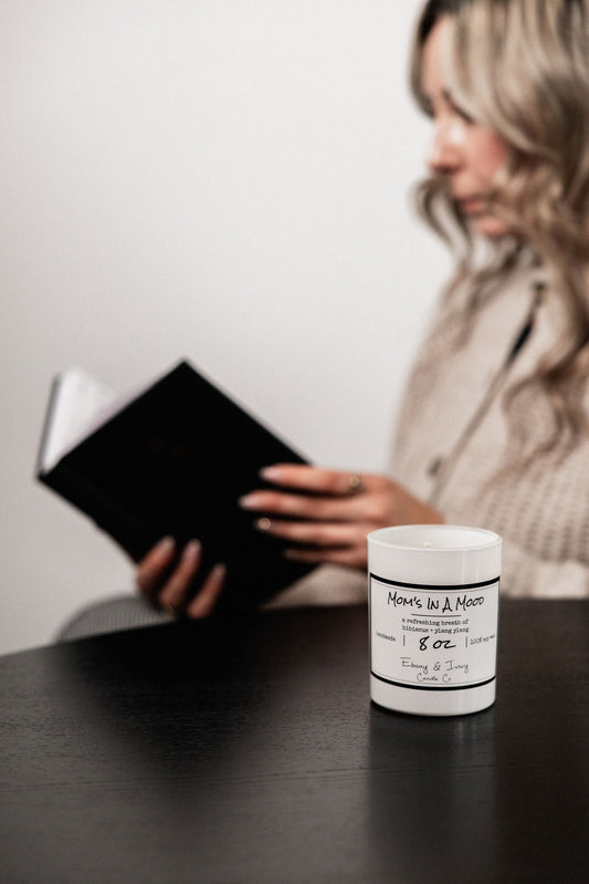 moms in a mood calming candle floral wood scent canada