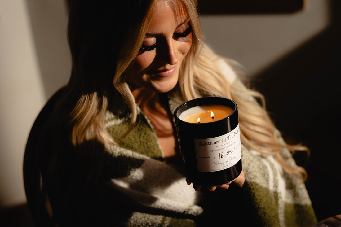 Berried in the Pines candle Canada fresh fall candle forest scent Alberta