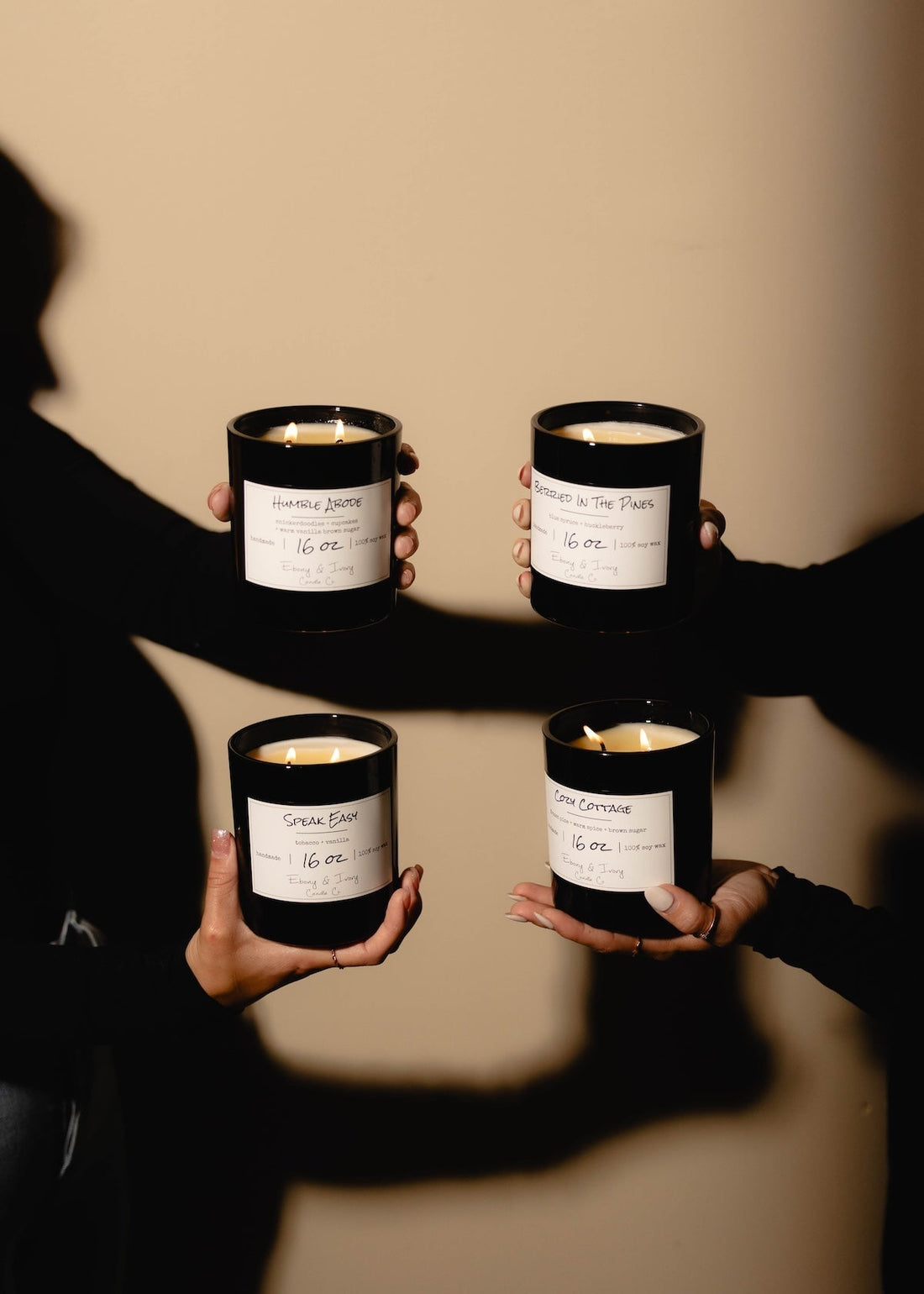 candles Edmonton Alberta luxury candle shop Edmonton Ebony and Ivory Candle Co