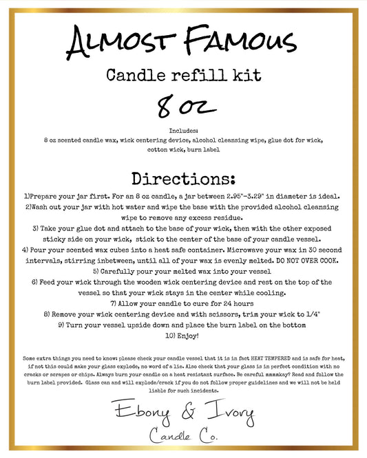 Candle Refill Kits FAQ | Hand Crafted By You