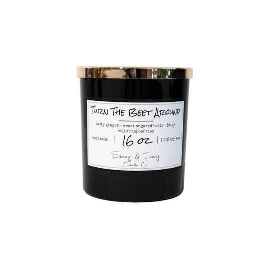Turn the Beet Around - Ebony & Ivory Candle Co.- 