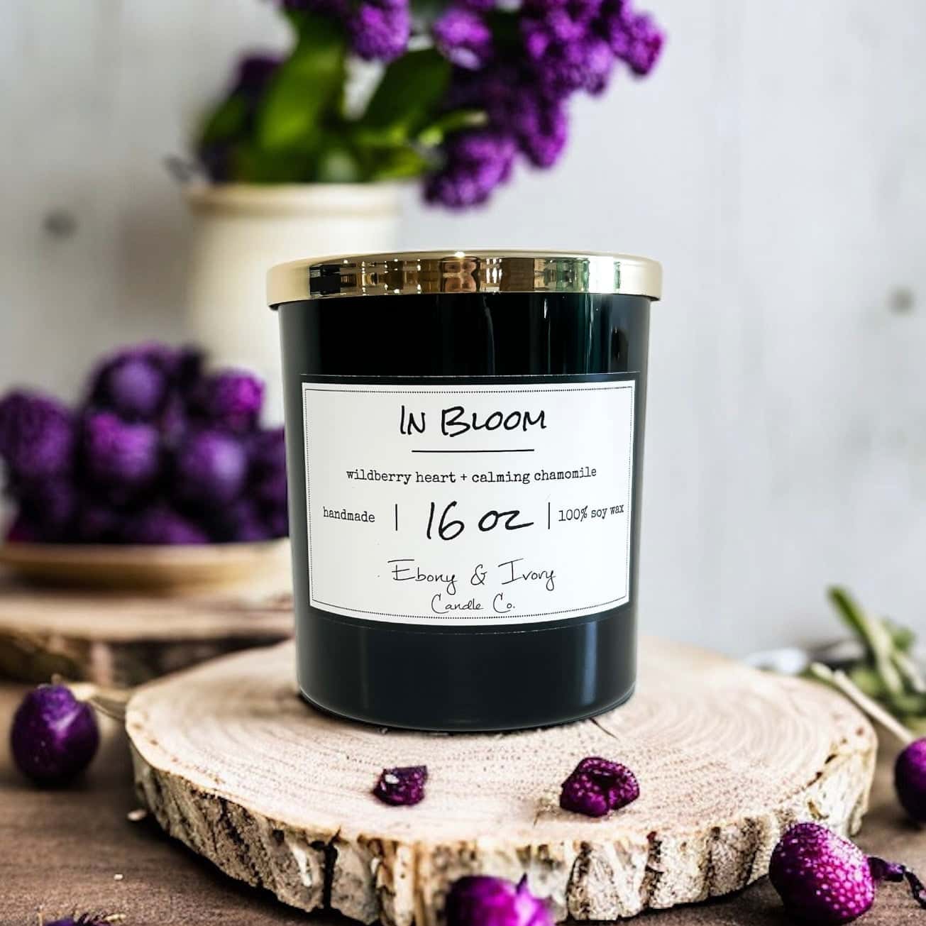 In Bloom - Ebony & Ivory Candle Co.-  