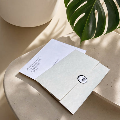 scent sampling experience papers, envelope and scent samples