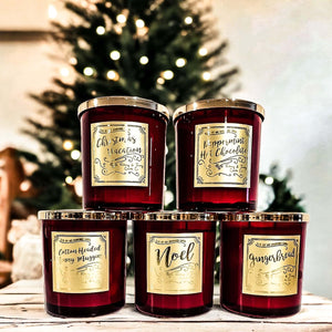 Set of 5 Christmas Candles
