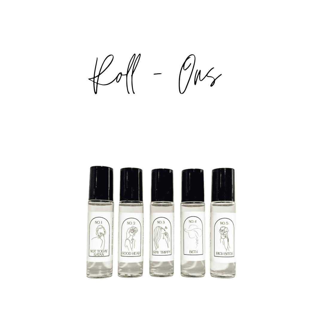 Ebony and Ivory Candle Co's Roll On scent collection